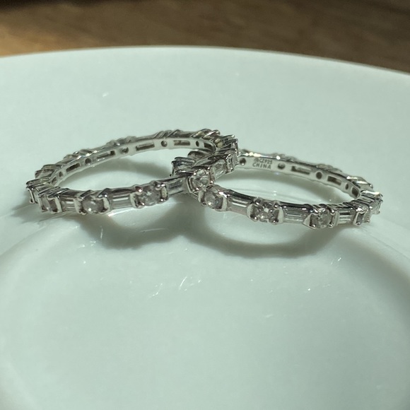 💝Sterling Silver Stacking Bands - Picture 3 of 9